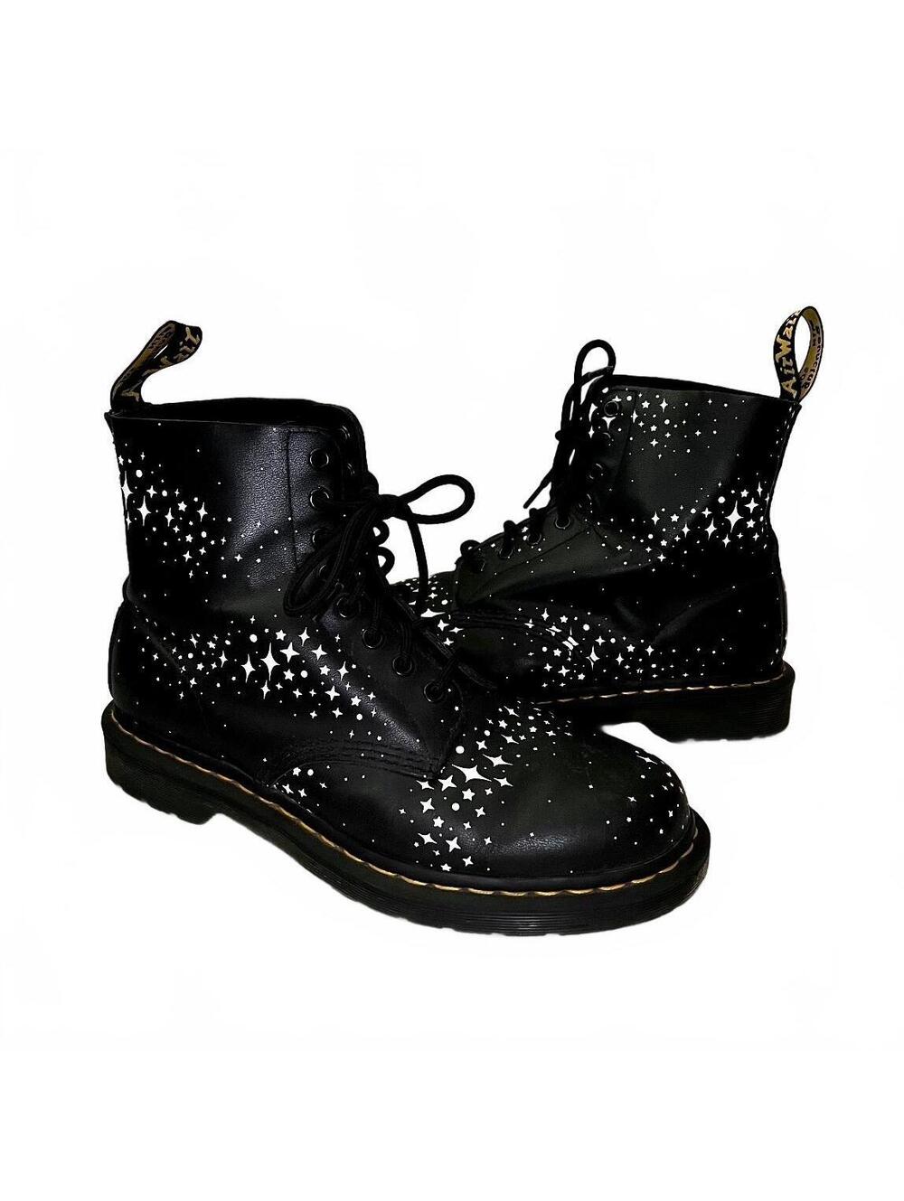 Dr. Martens 1460 Pascal Star Print Women's Ankle Boots Size Women’s 10 US